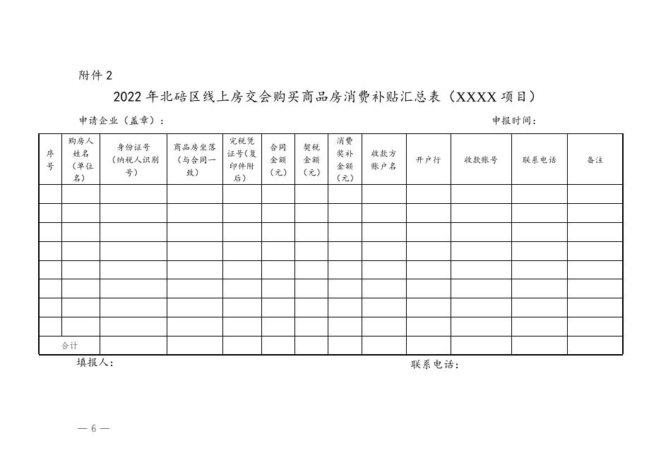北碚区住建委关于印发《2022年北碚区线上房交会优惠政策及兑付办法》的通知【北碚建发〔2022〕134号】.doc