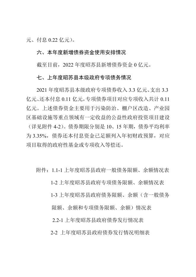 昭苏县2022年政府债务信息公开.pdf