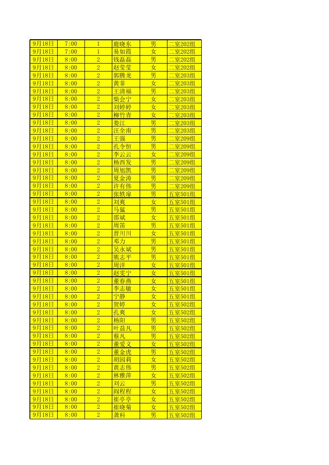 2016年在学研究生体检分组名单.xls