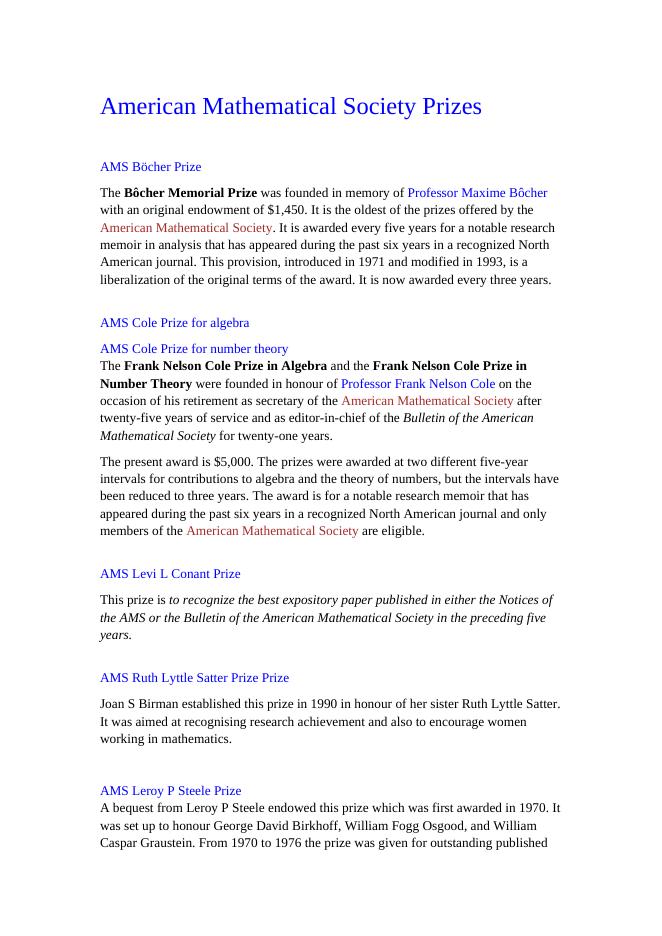 美国数学会设立的奖励.doc