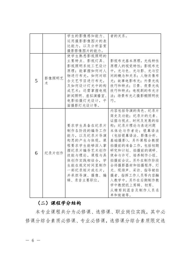 摄影摄像技术专业（三年制）.doc