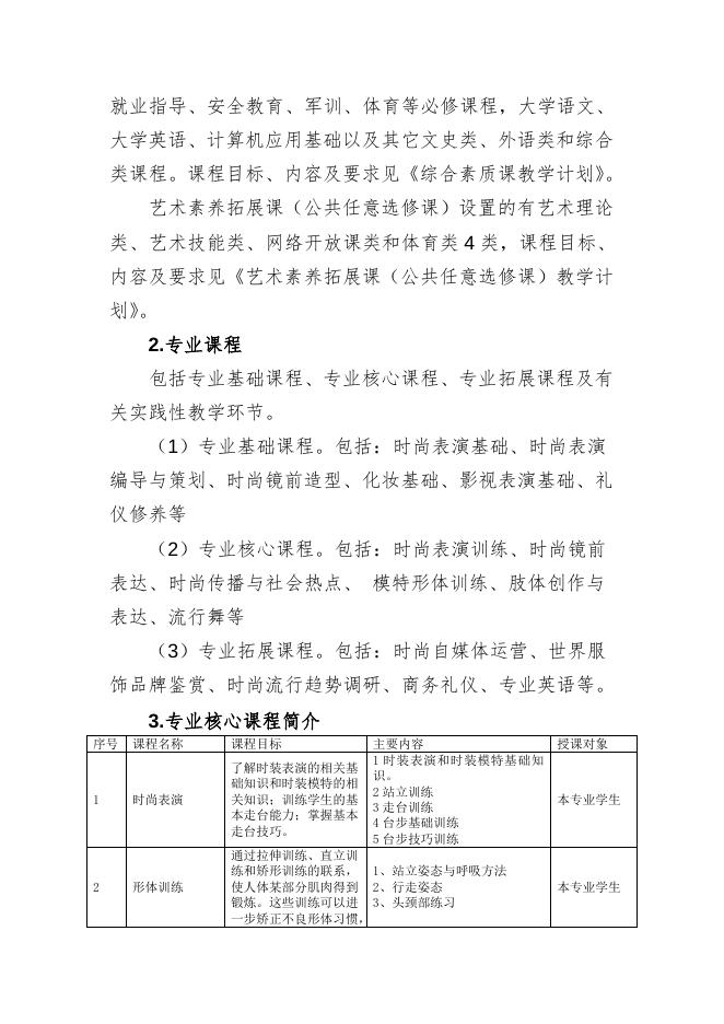 时尚表演与传播（五年一贯制）.doc